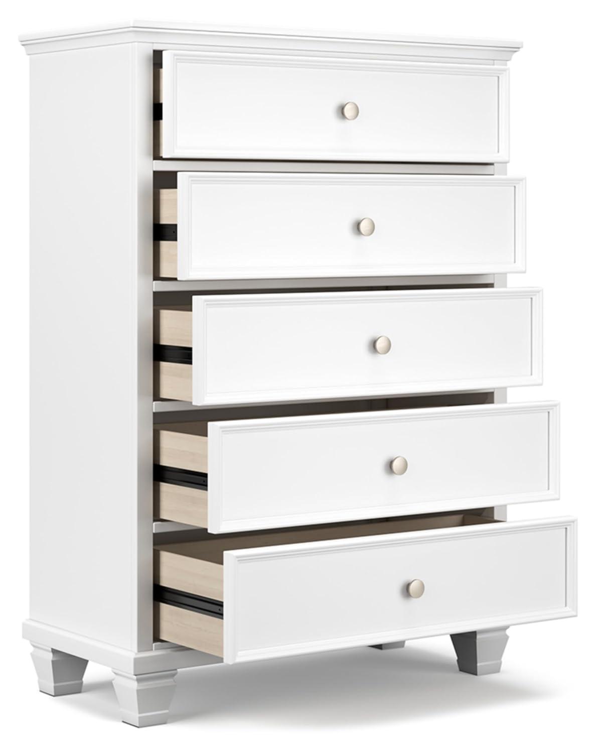 Fortman White Chest of Drawers