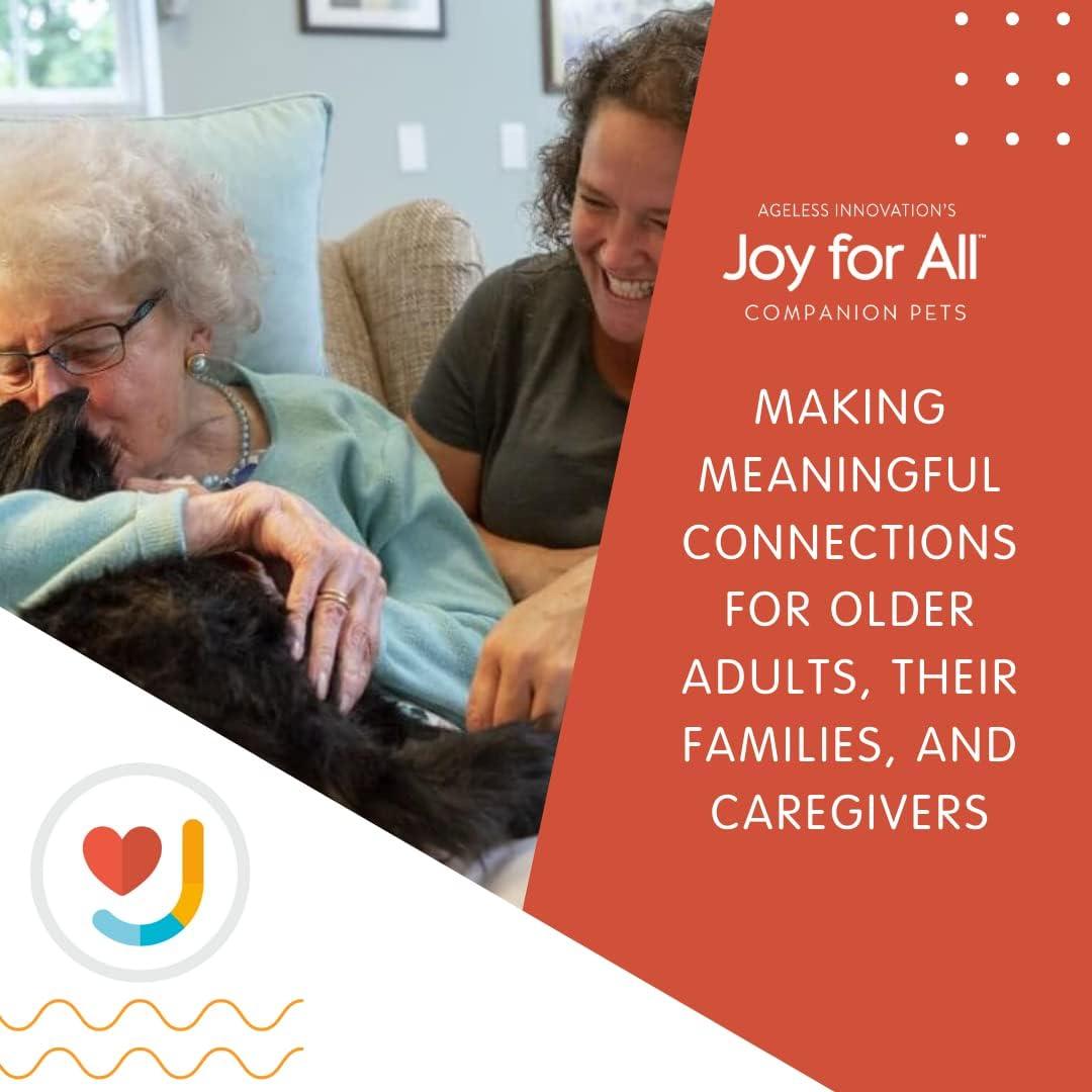 Joy For All Black and White Tuxedo Cat Robot Companion for Age Related Memory Loss and Caregivers by Ageless Innovation