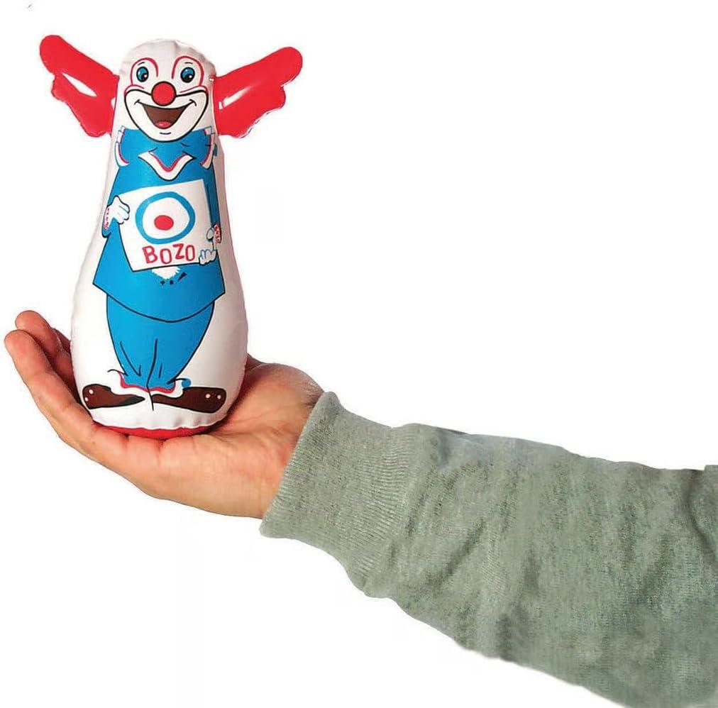 WARM FUZZY Toys - The Original Bozo The Clown Inflatable 3-D Bop Bag Works Great for Ages 3+ and at Home, in The Classroom or as an Energy/Stress Reliever