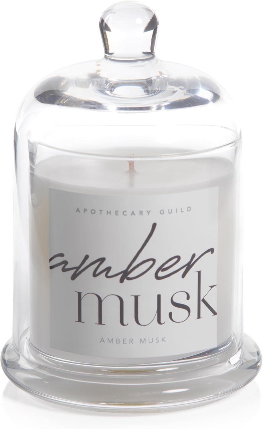 Amber Musk Scented Jar Candle