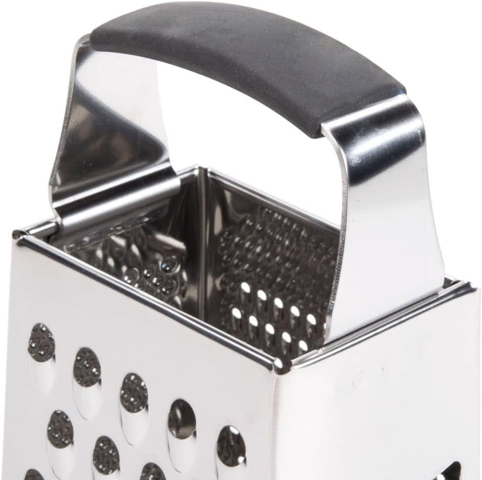 TableCraft Products SG205BH Stainless Steel 4 Sided Box Grater, 9" (Pack of 6)