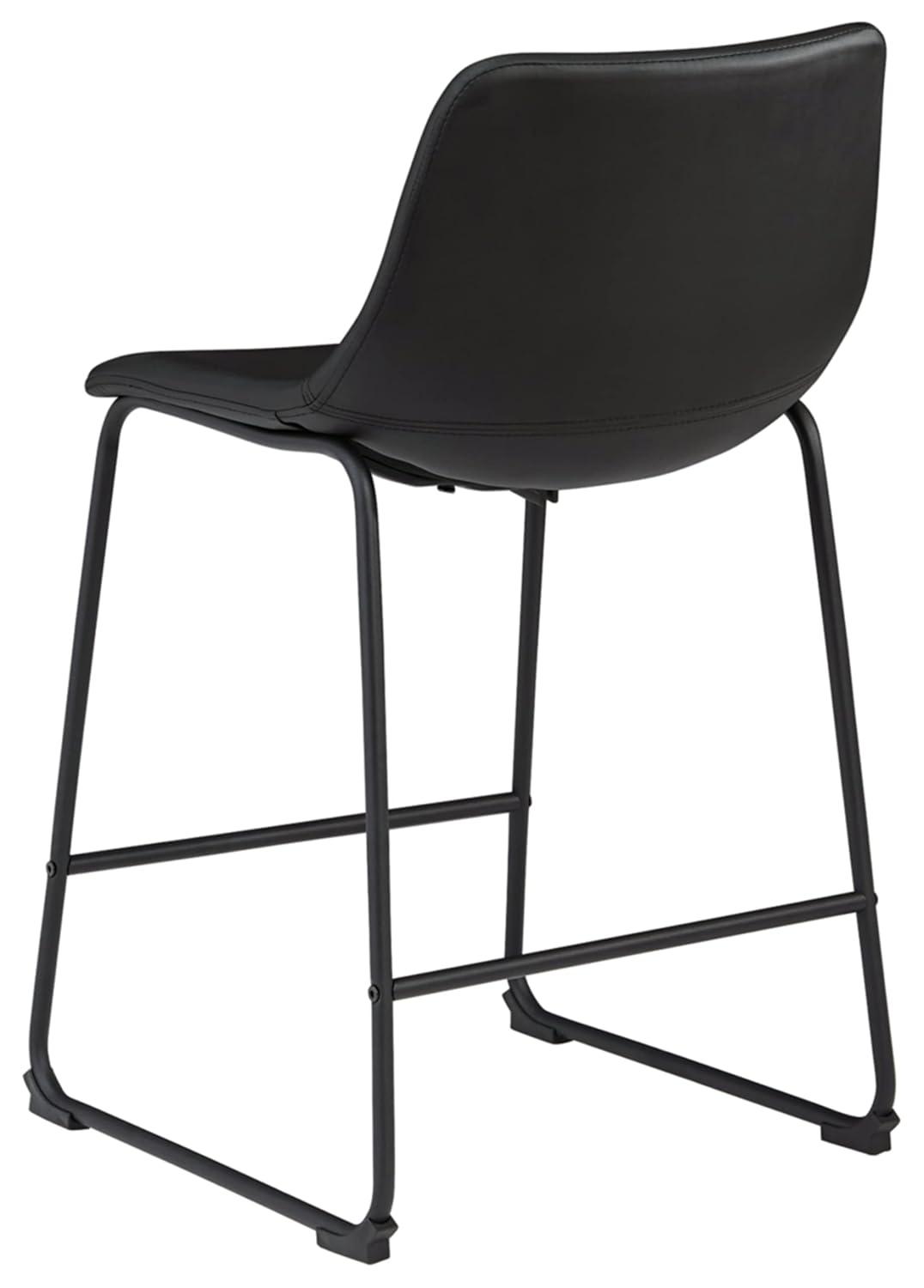 Signature Design by Ashley Centiar 24", Set of 2, Counter Height Modern Bucket Barstool