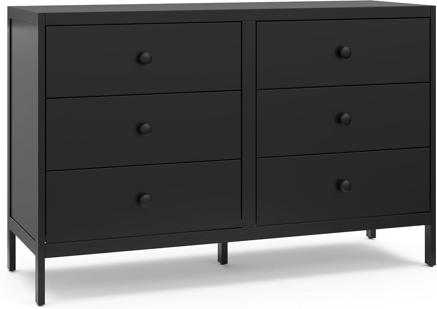 Graco Universal 6-Drawer Double Dresser - Black