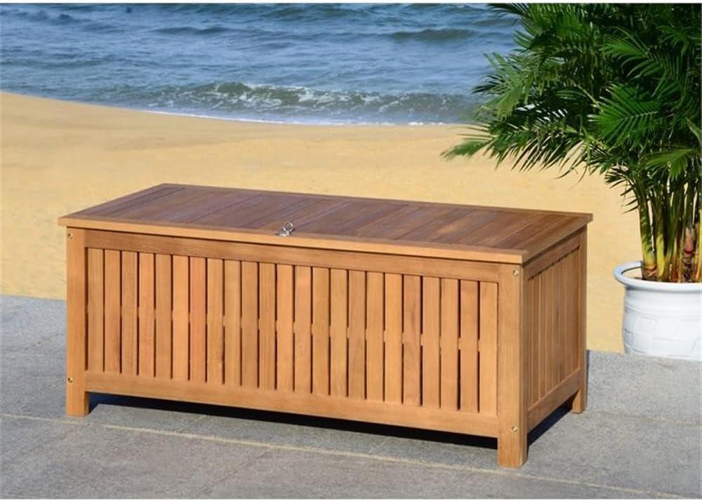 Abri 47.63 Inch L Outdoor Cushion Deck Box  - Safavieh