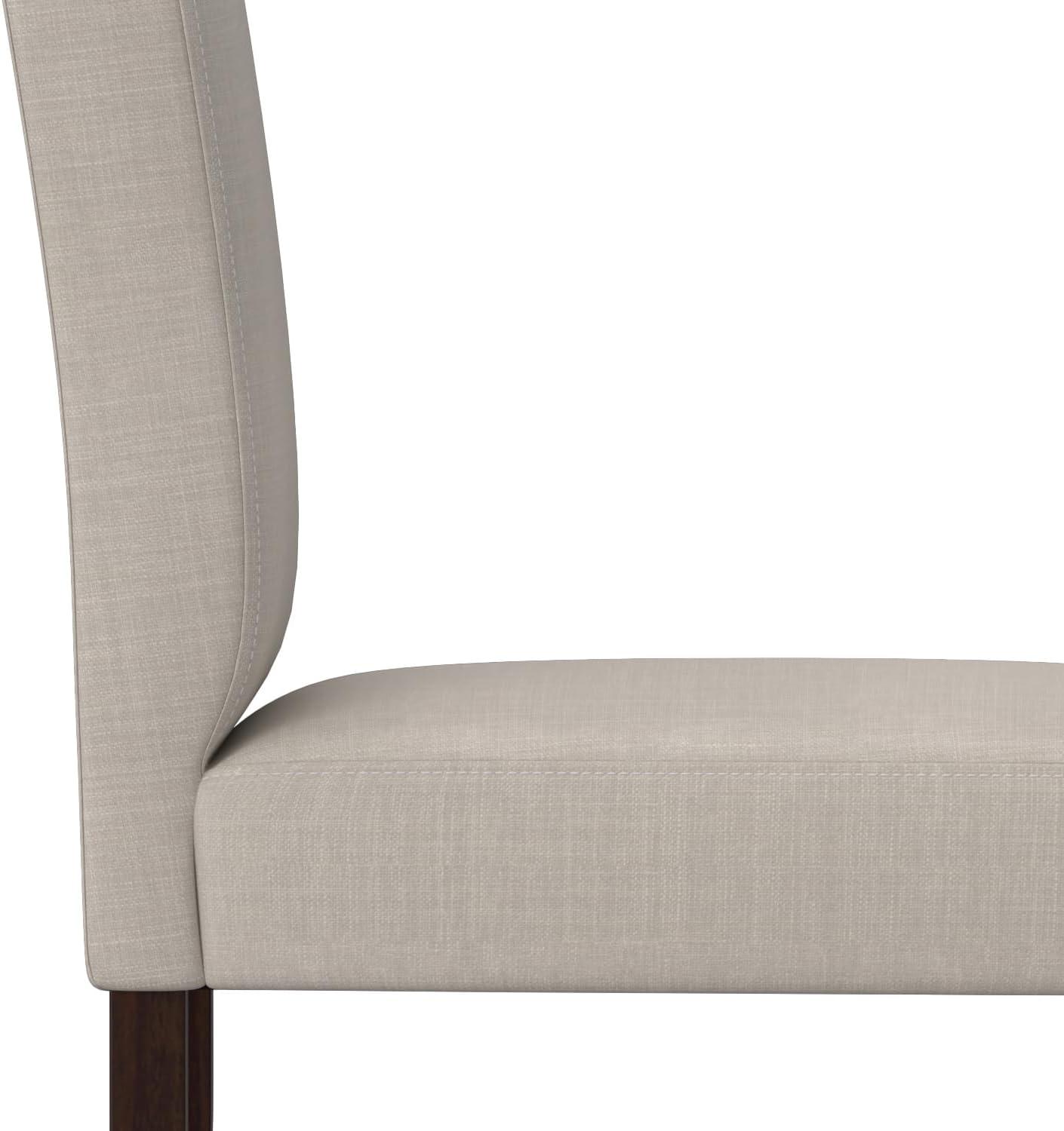 Simpli Home Acadian Linen Parsons Chair (Set of 2)