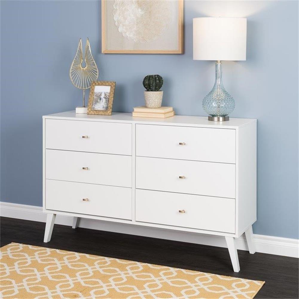 Ergode Milo 6-drawer Dresser, White