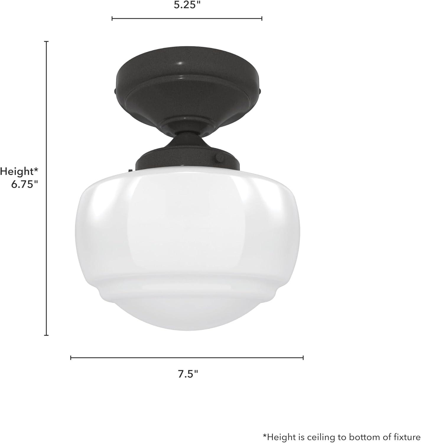 Hunter Saddle Creek 1 Light Mini Flush Mount Ceiling Light Fixture