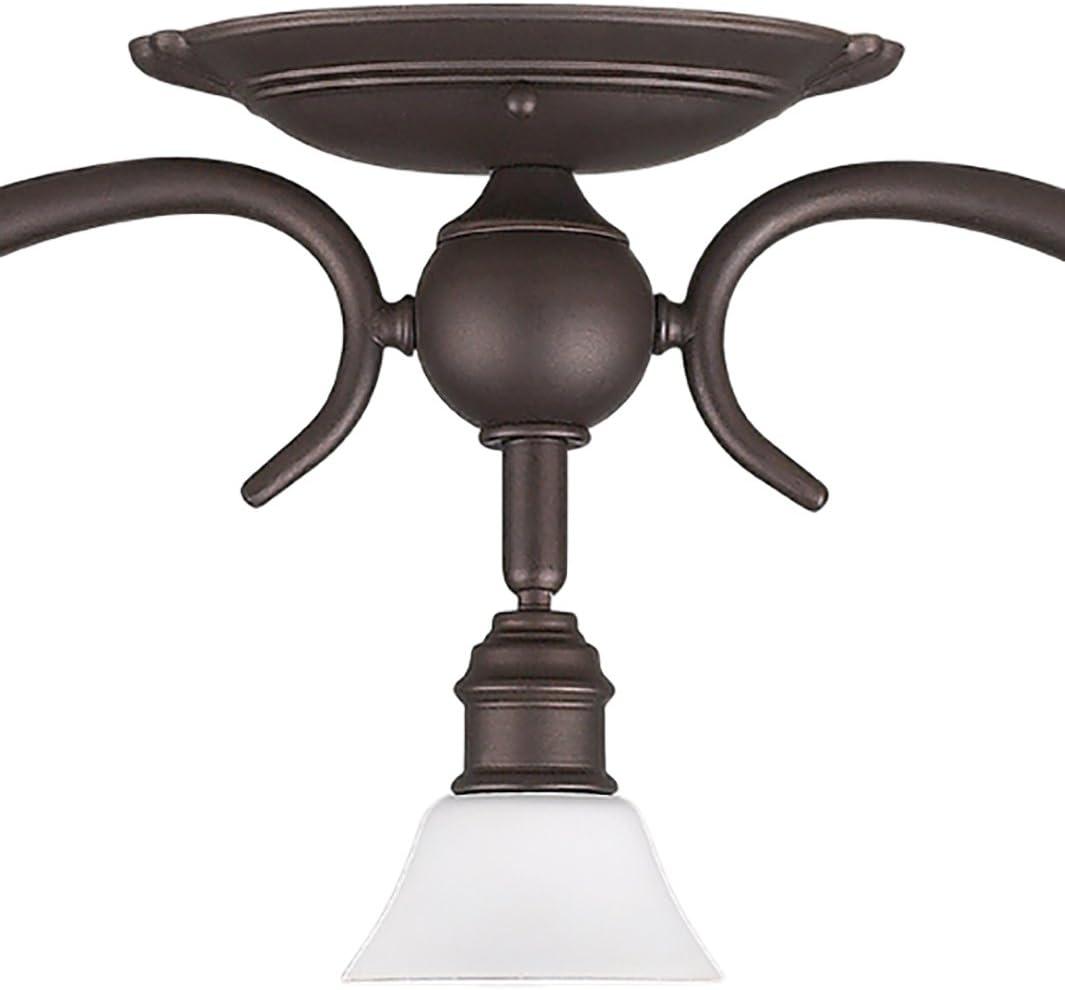 Addison 23.5'' Oil Rubbed Bronze Track Lighting with White Opal Glass