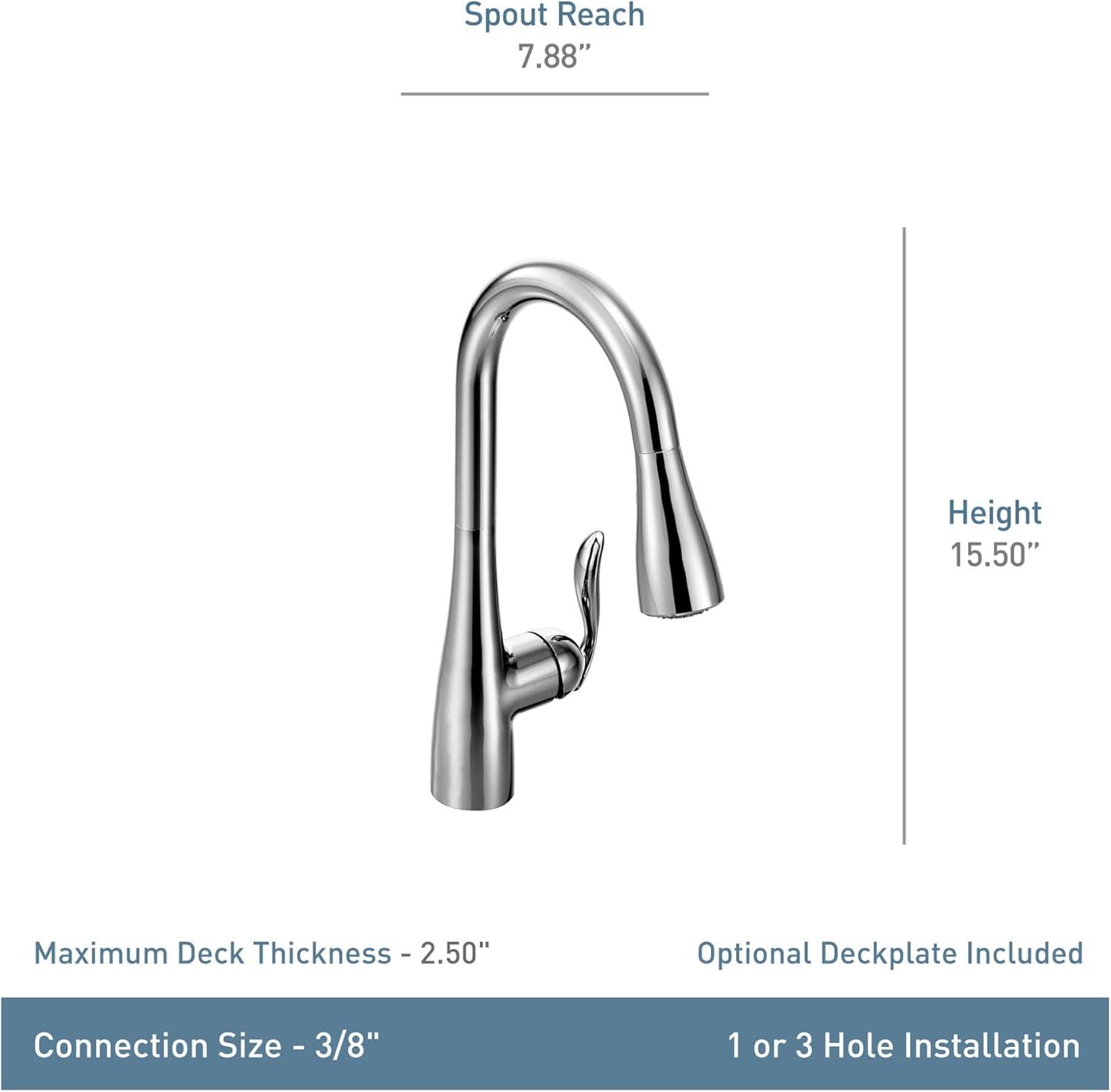 Moen 7594ORB Rubbed Bronze one-handle pulldown kitchen faucet