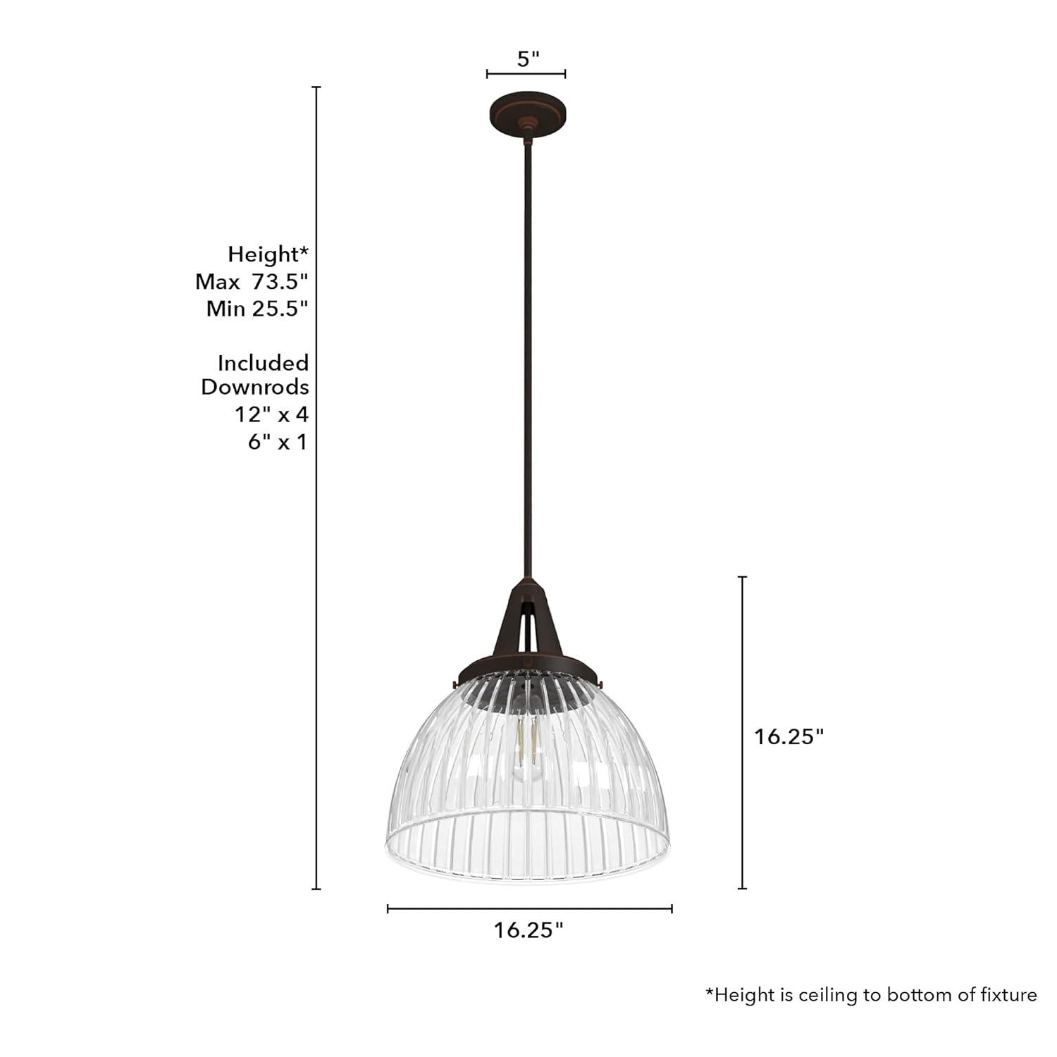 Hunter Fan Cypress Grove 1 Light Dome Pendant?