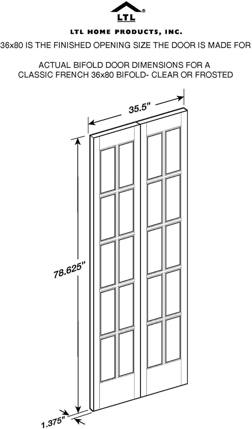 Pinecroft Classic French Style Bifold Door