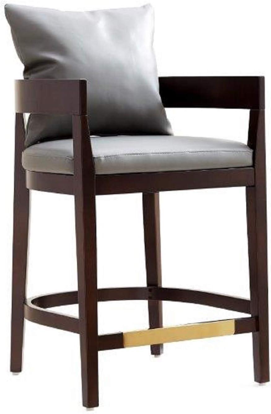 Ritz Beech Wood Counter Height Barstool - Manhattan Comfort