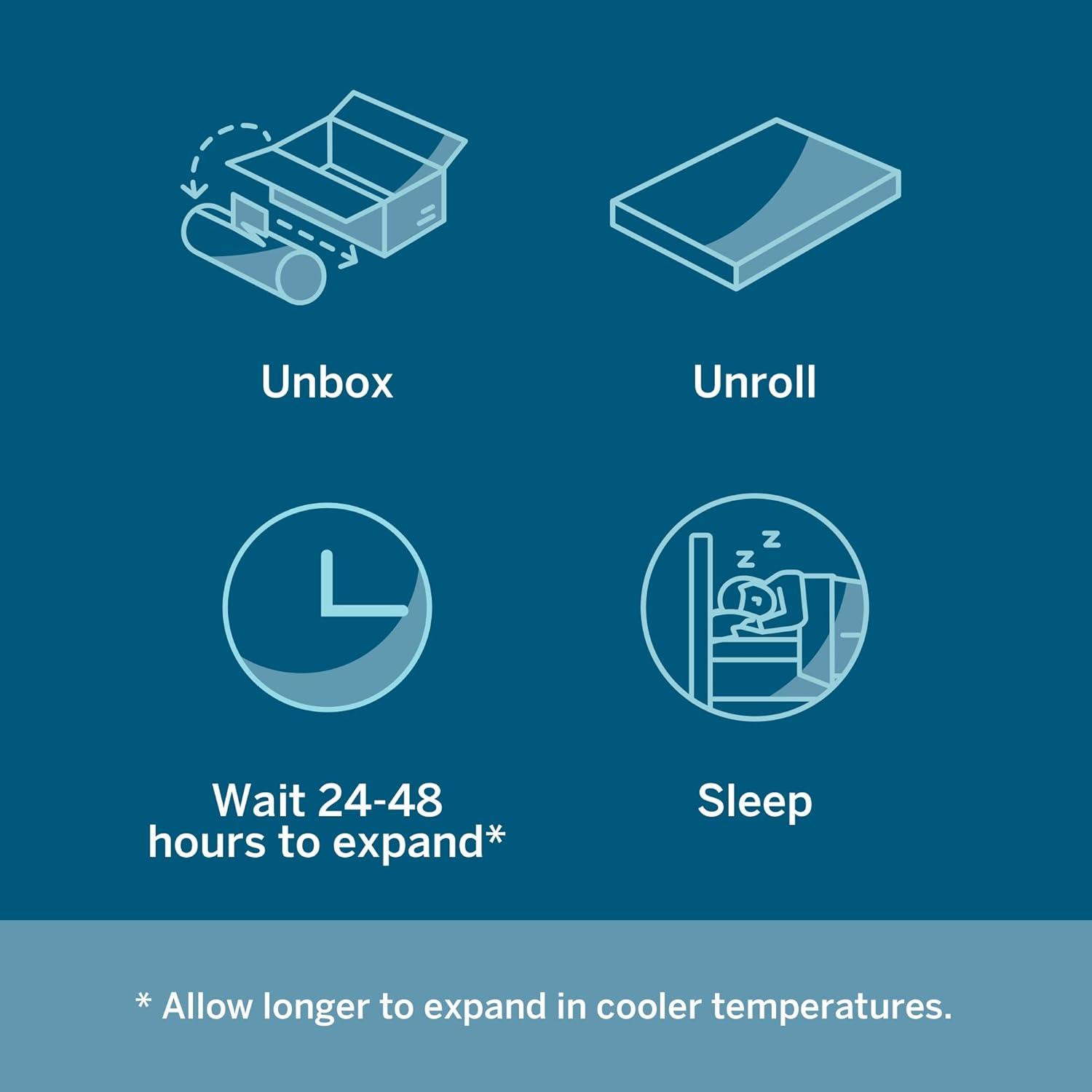 Lucid 8 Inch Queen Mattress - Plush Gel Memory Foam – Bamboo Charcoal Foam –Gel Infused- Hypoallergenic Mattress