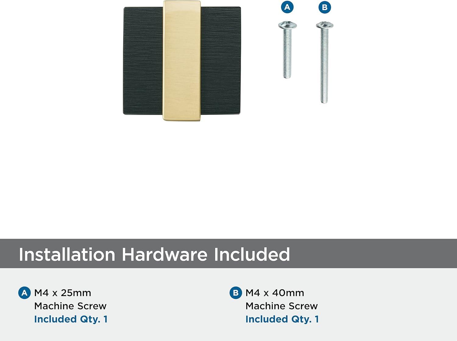 1-3/8" Length Square Knob