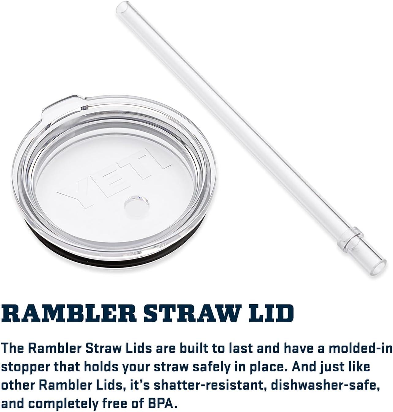 Clear Shatter-Proof Dishwasher Safe Straw Lid for Large Drinkware