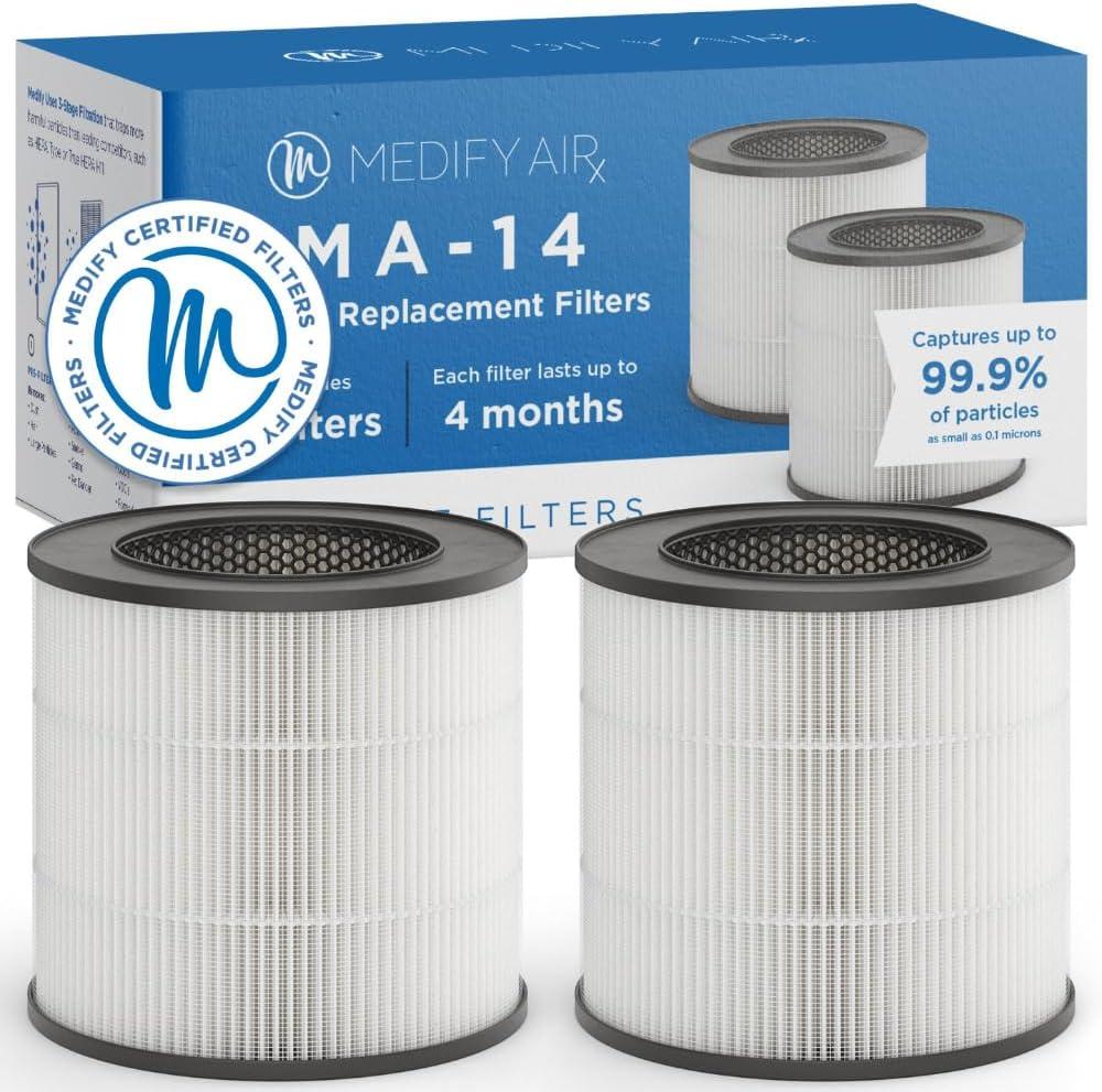 Suitable for Medify Air MA-14 MA-14W MA-14B Air Purifier Filter Element
