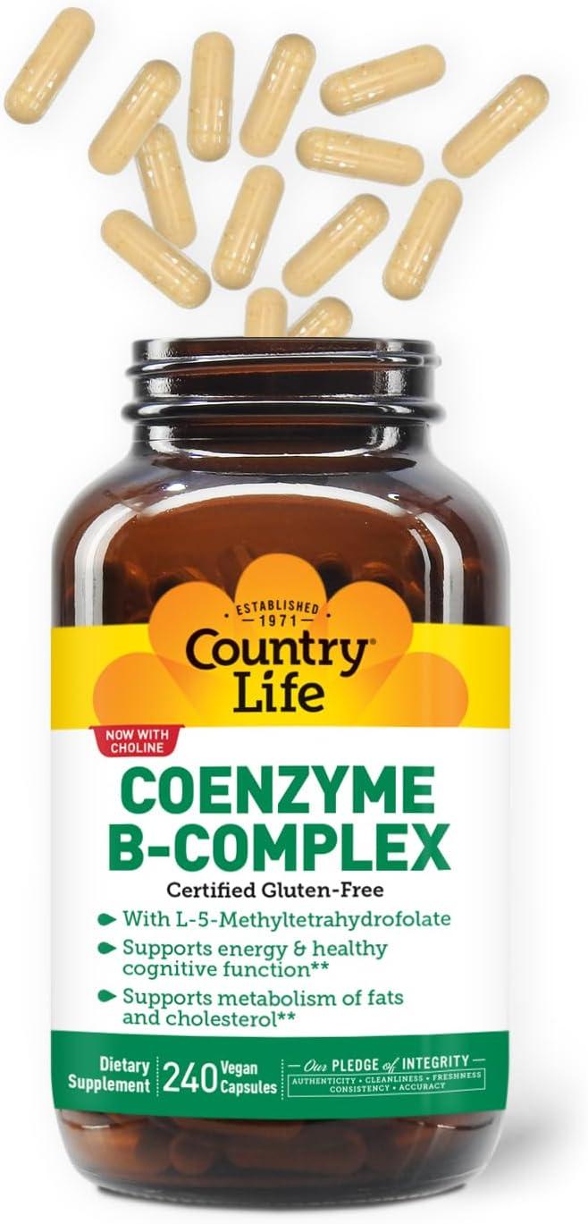 Country Life Coenzyme B-Complex 240 Vegan Caps