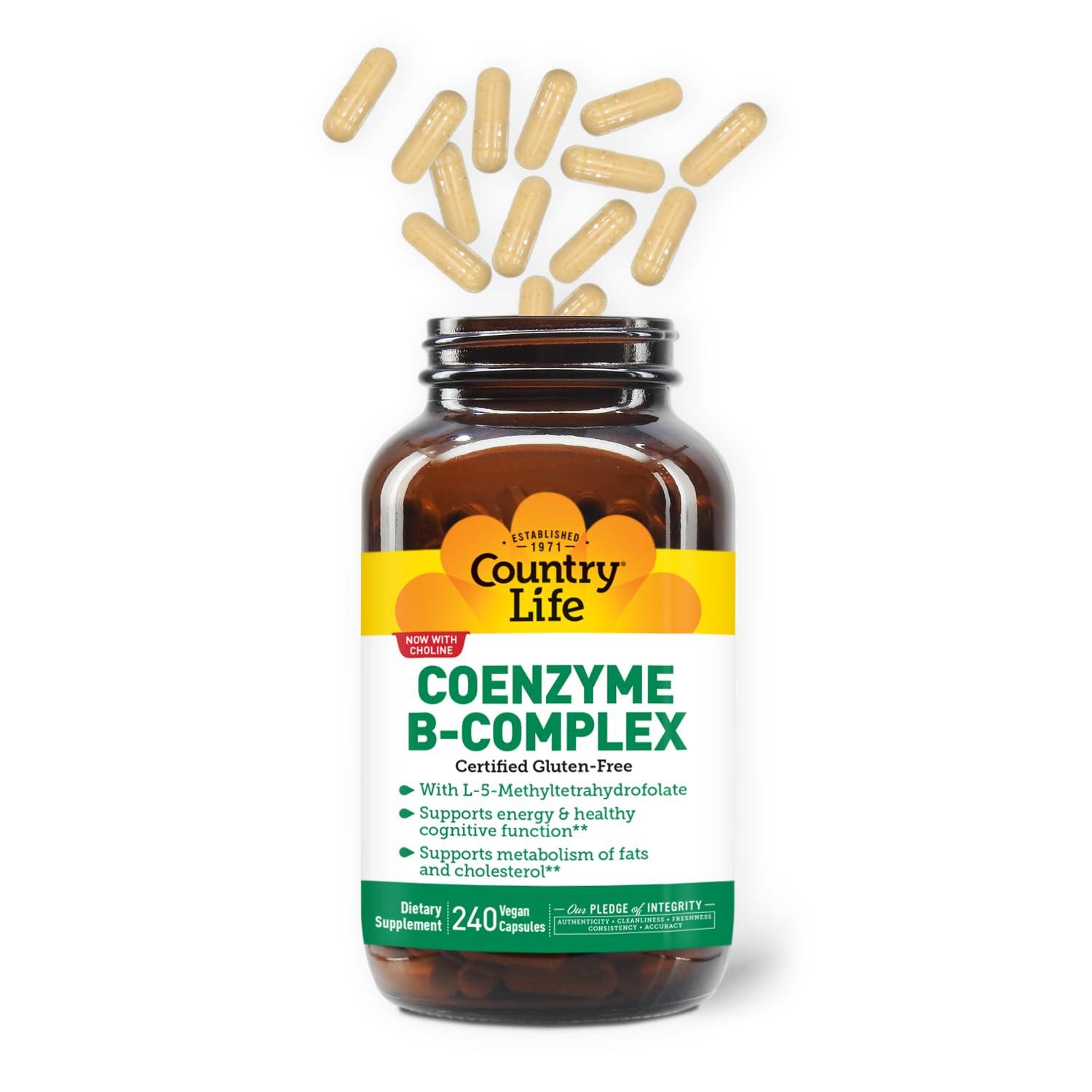 Country Life Coenzyme B-Complex, 240 Vegan Capsules
