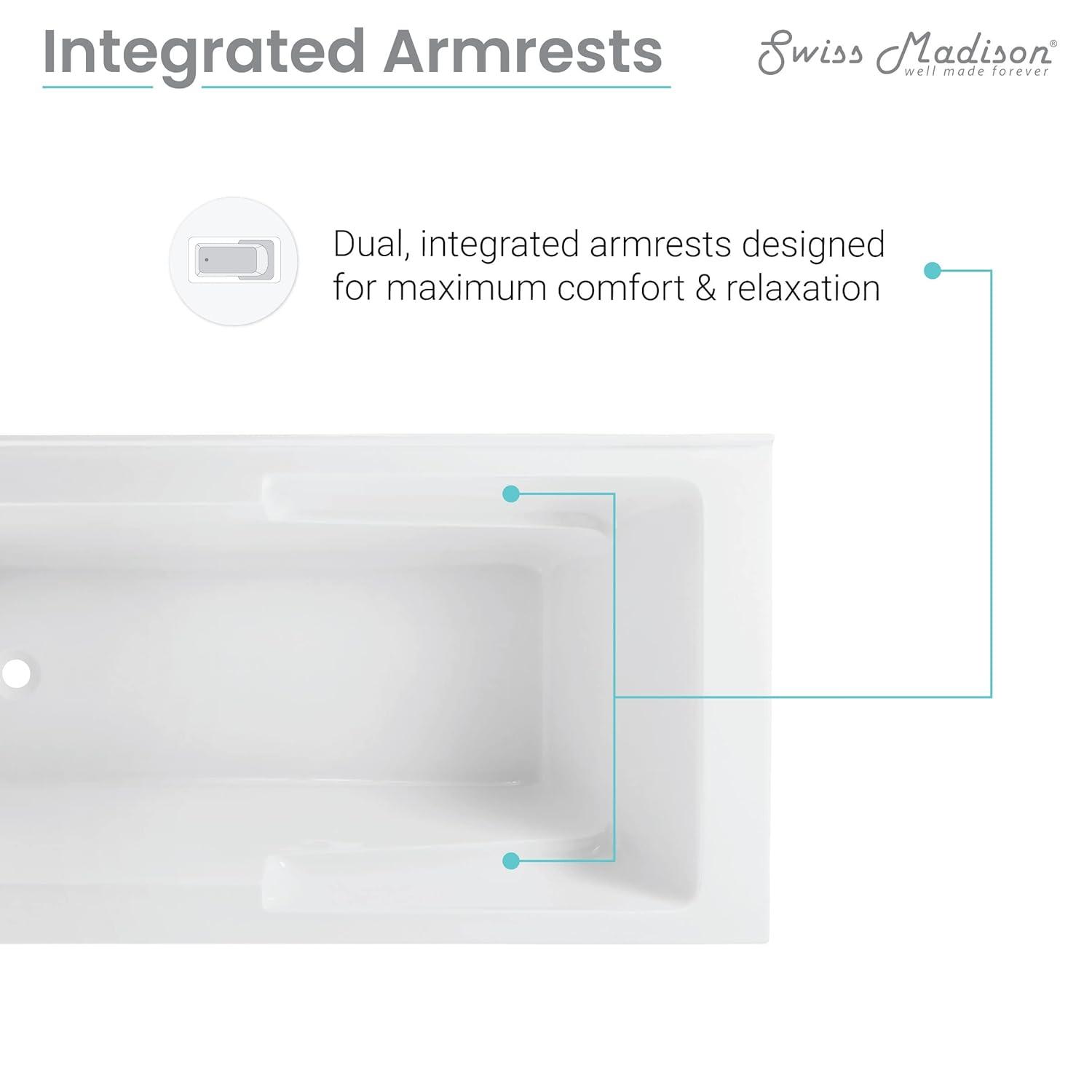 Claire 60" x 32" Alcove Tub with Corner Apron