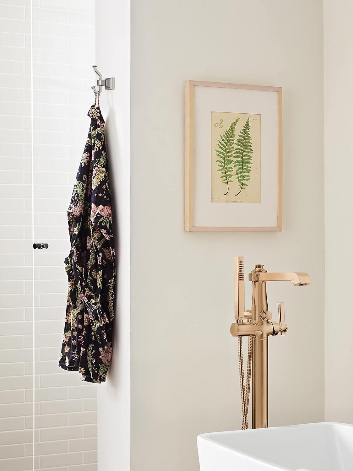 Amerock Mulholland Brushed Nickel Single Prong Robe Hook