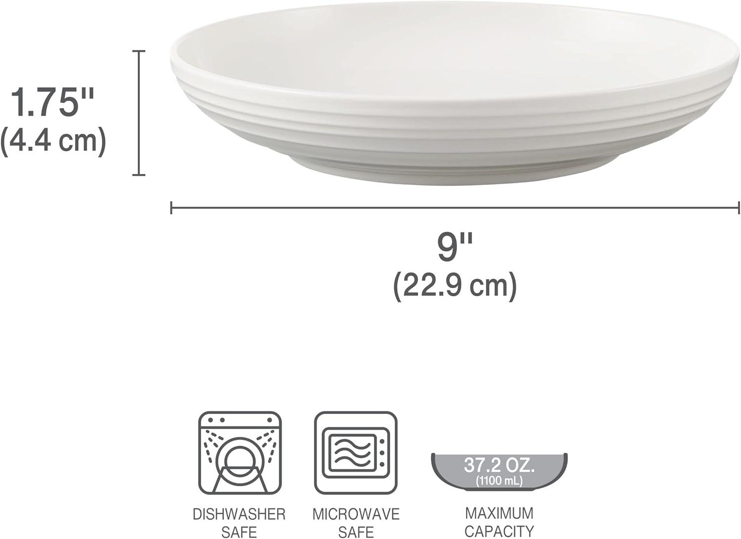 Ciara 9 in. Bone China Pasta Bowls