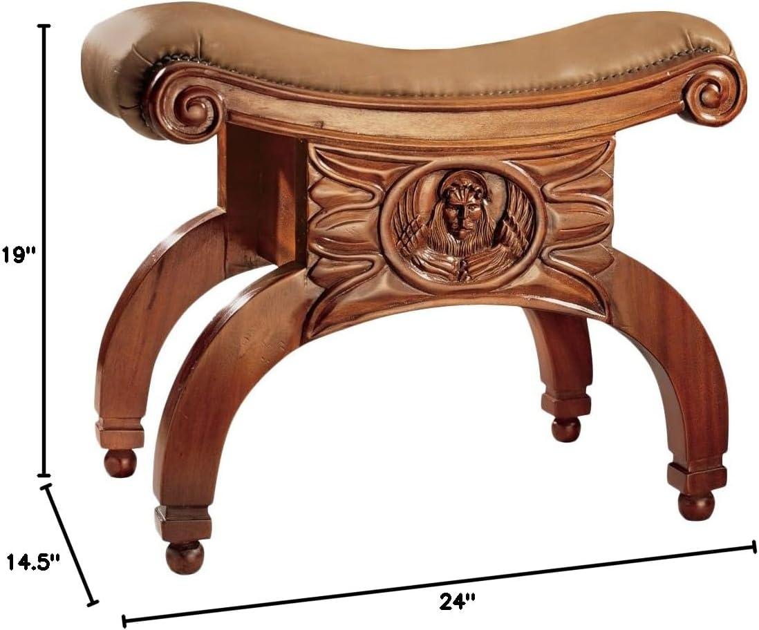 Design Toscano Venetian 19'' Tall Solid Wood Vanity Stool