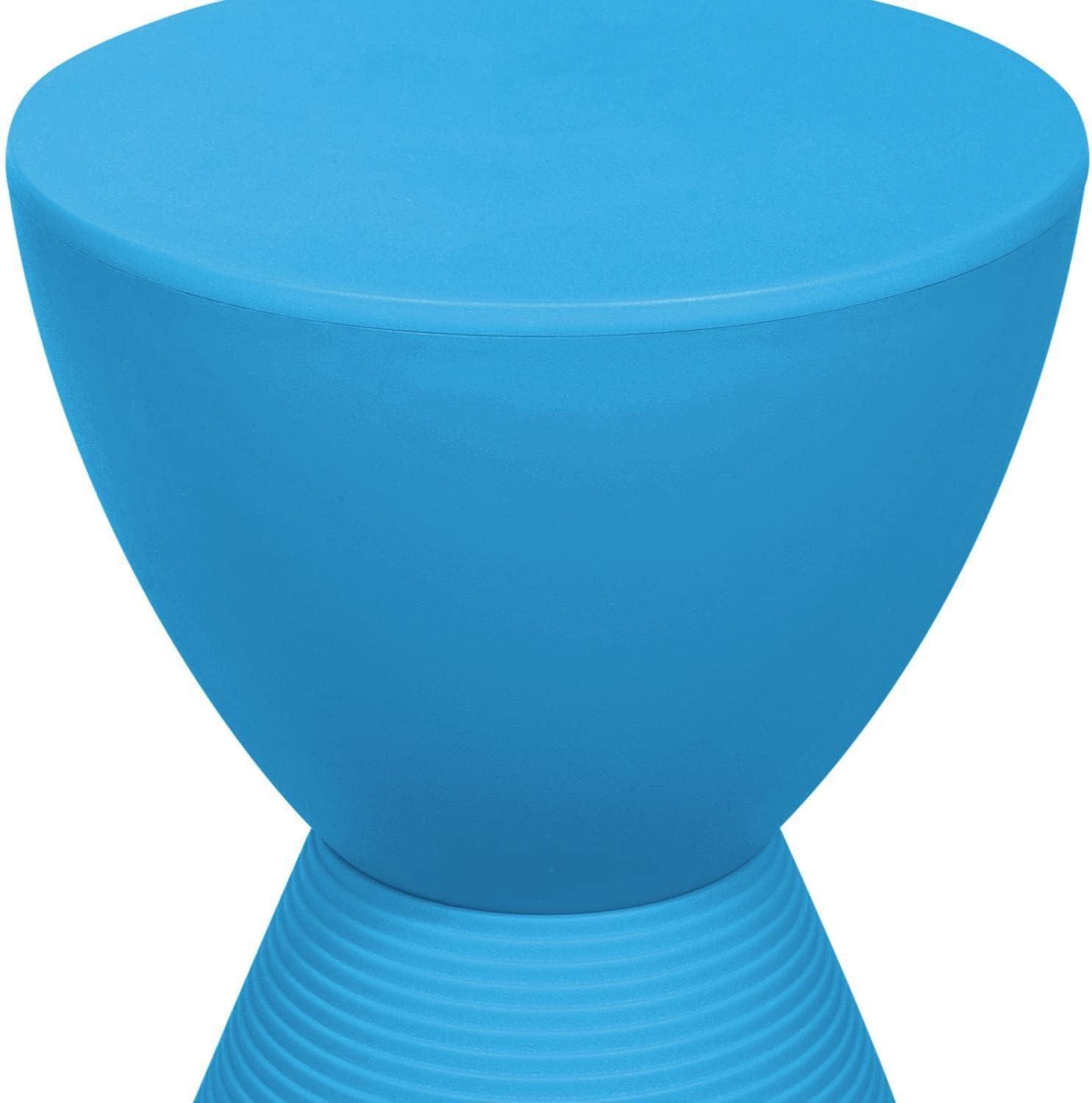 LeisureMod Boyd Modern Round Plastic Side Table