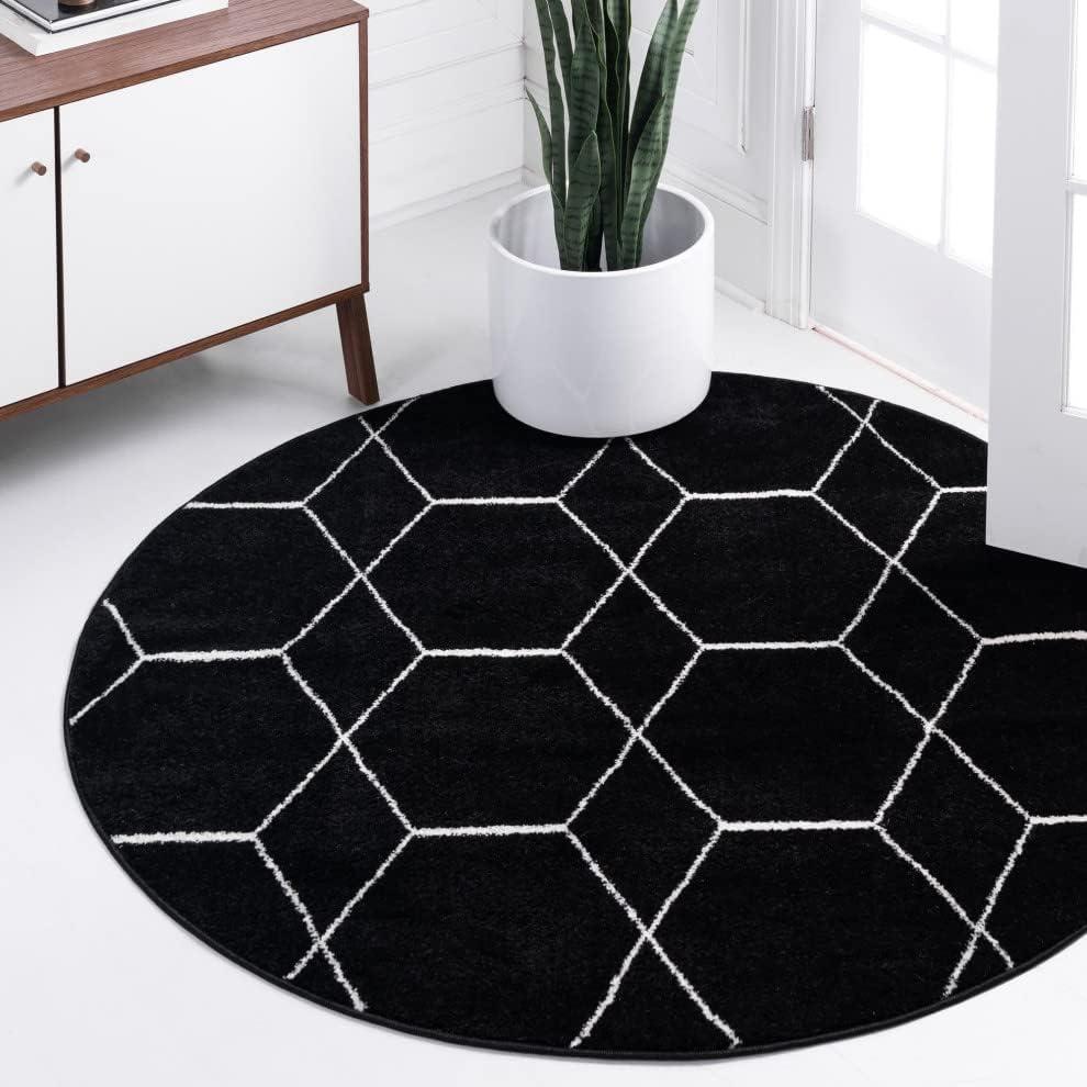 Unique Loom Trellis Frieze Geometric Trellis Indoor Woven Area Rug