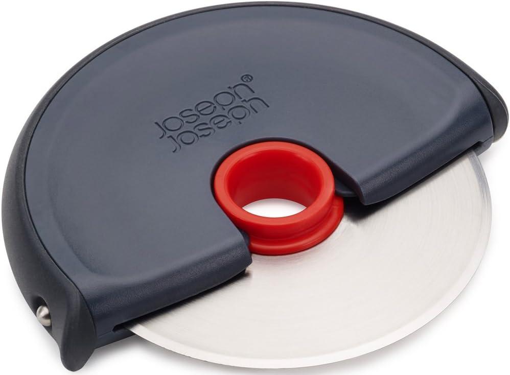 Joseph Joseph Disc Easy-Clean Pizza Wheel, Grey/Red