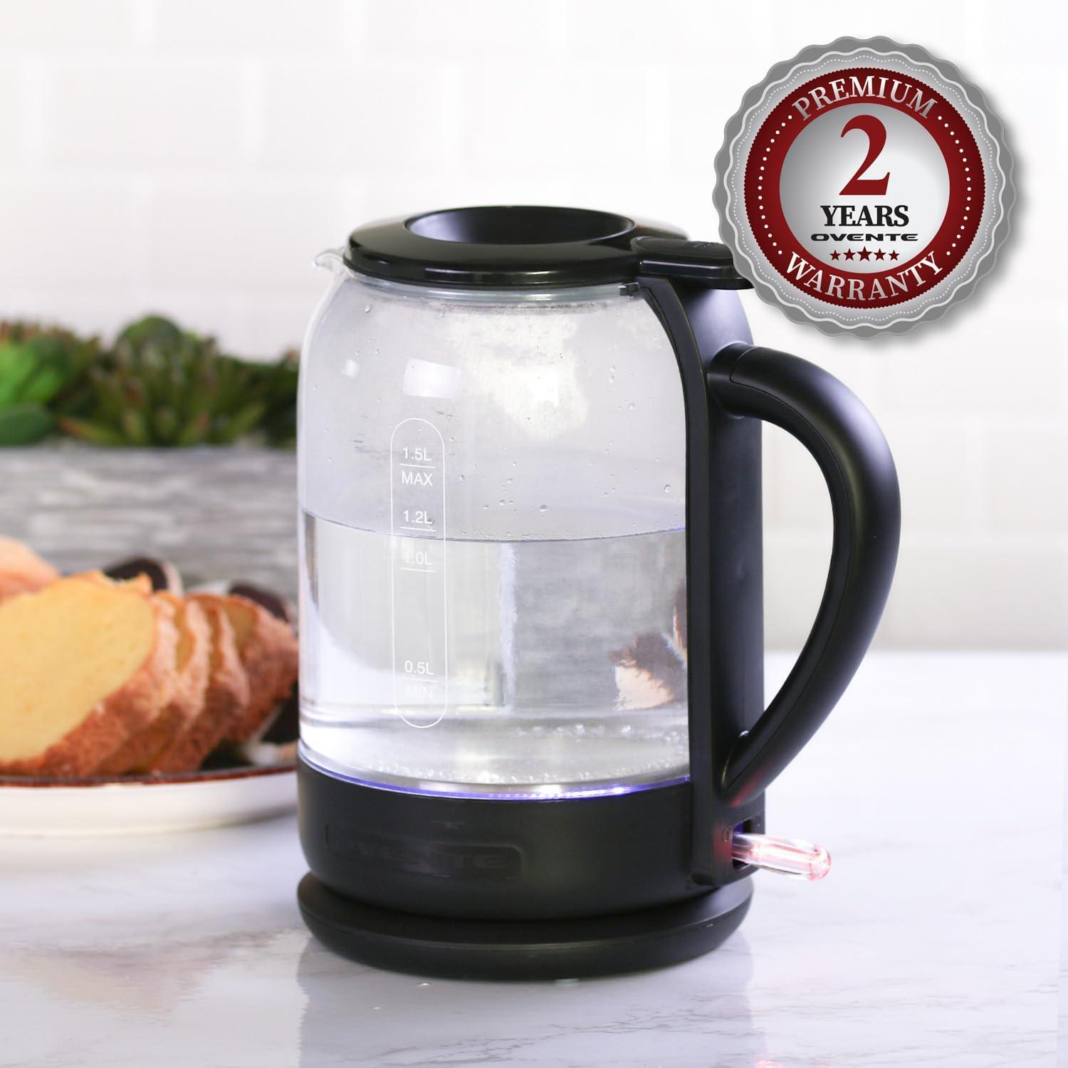 Ovente 1.5 qt. Glass Electric Tea Kettle