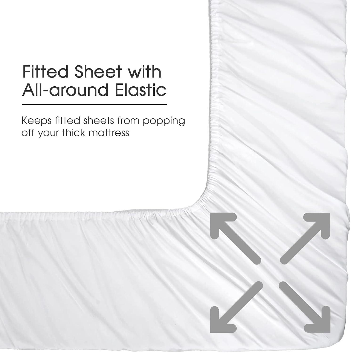 Superior Superior 300 Thread Count Rayon From Bamboo Solid Deep Pocket Bed Sheet Set