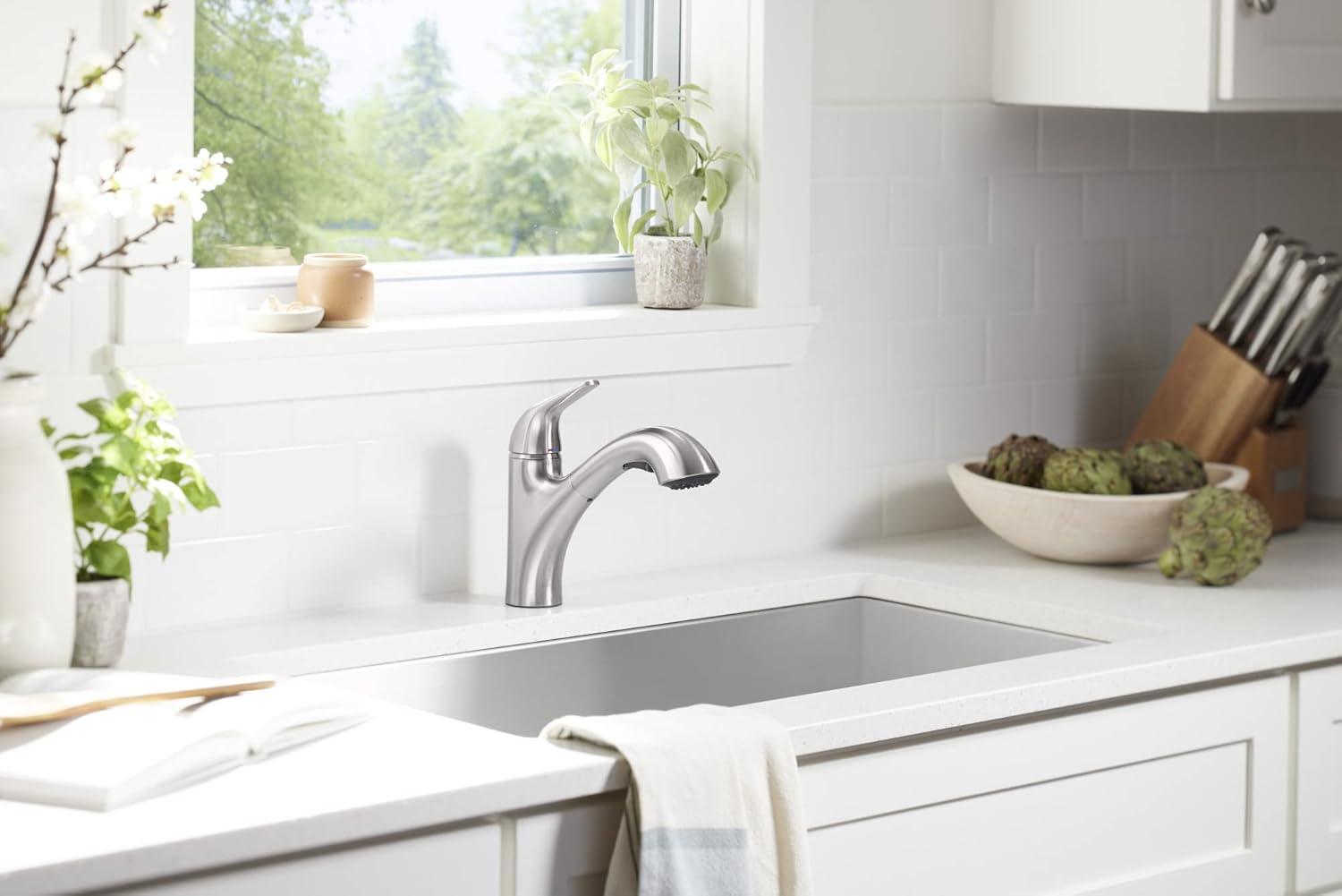 Jolt Single-Handle Pull-Out Kitchen Sink Faucet With Two-Function Sprayhead