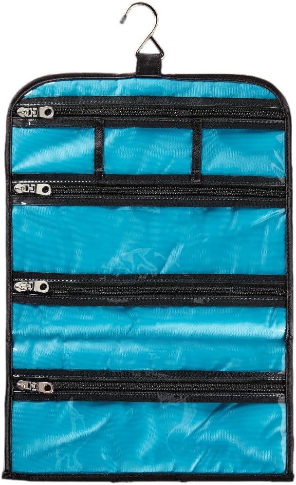 Travel Smart by Conair Travel Jewelry Organizer with 6 Zippered Pockets, Pink