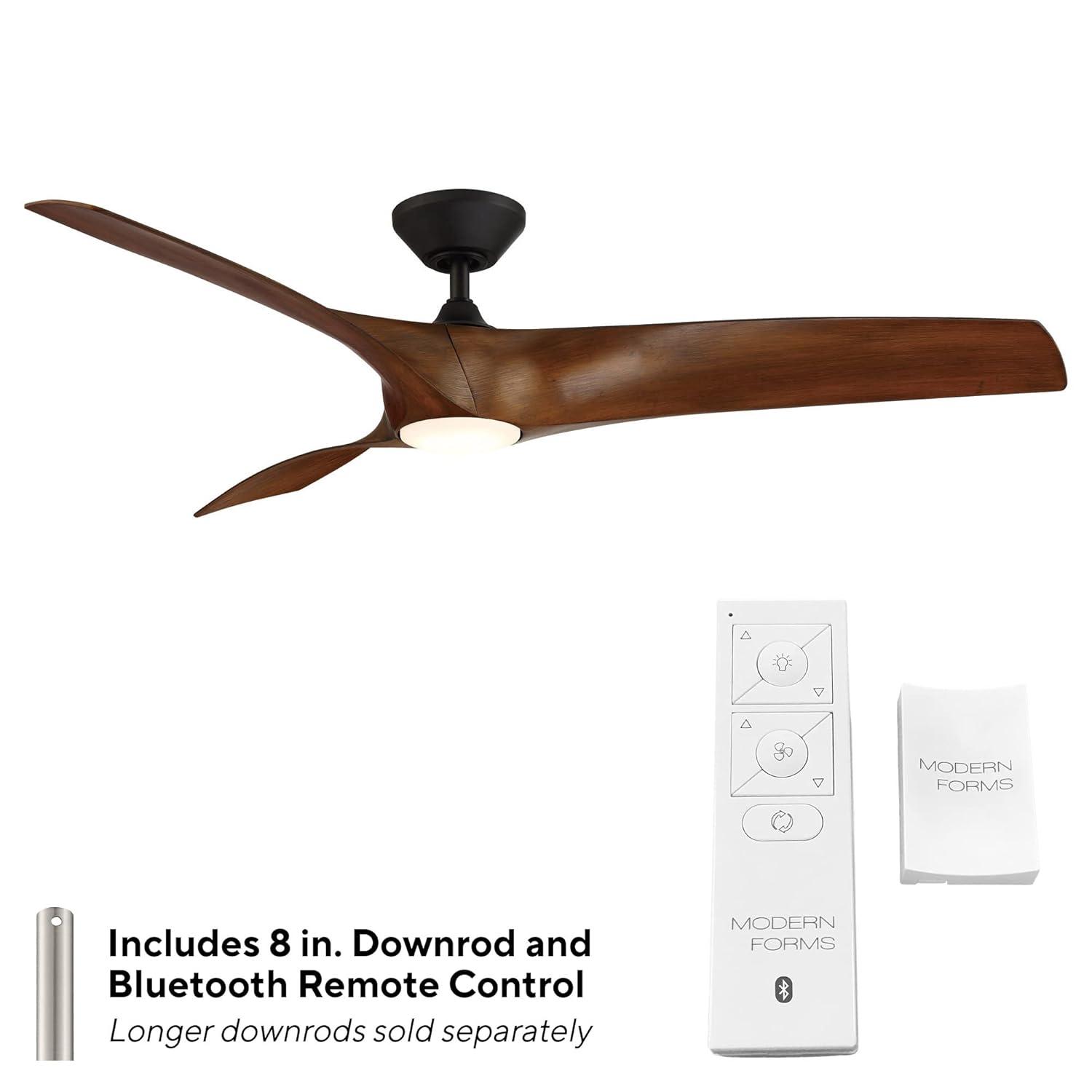 Zephyr 3 - Blade Outdoor/Indoor Smart Ceiling Fan with 2700K-3000K-4000K-5000K Selectable LED Light Kit and Remote Control Included