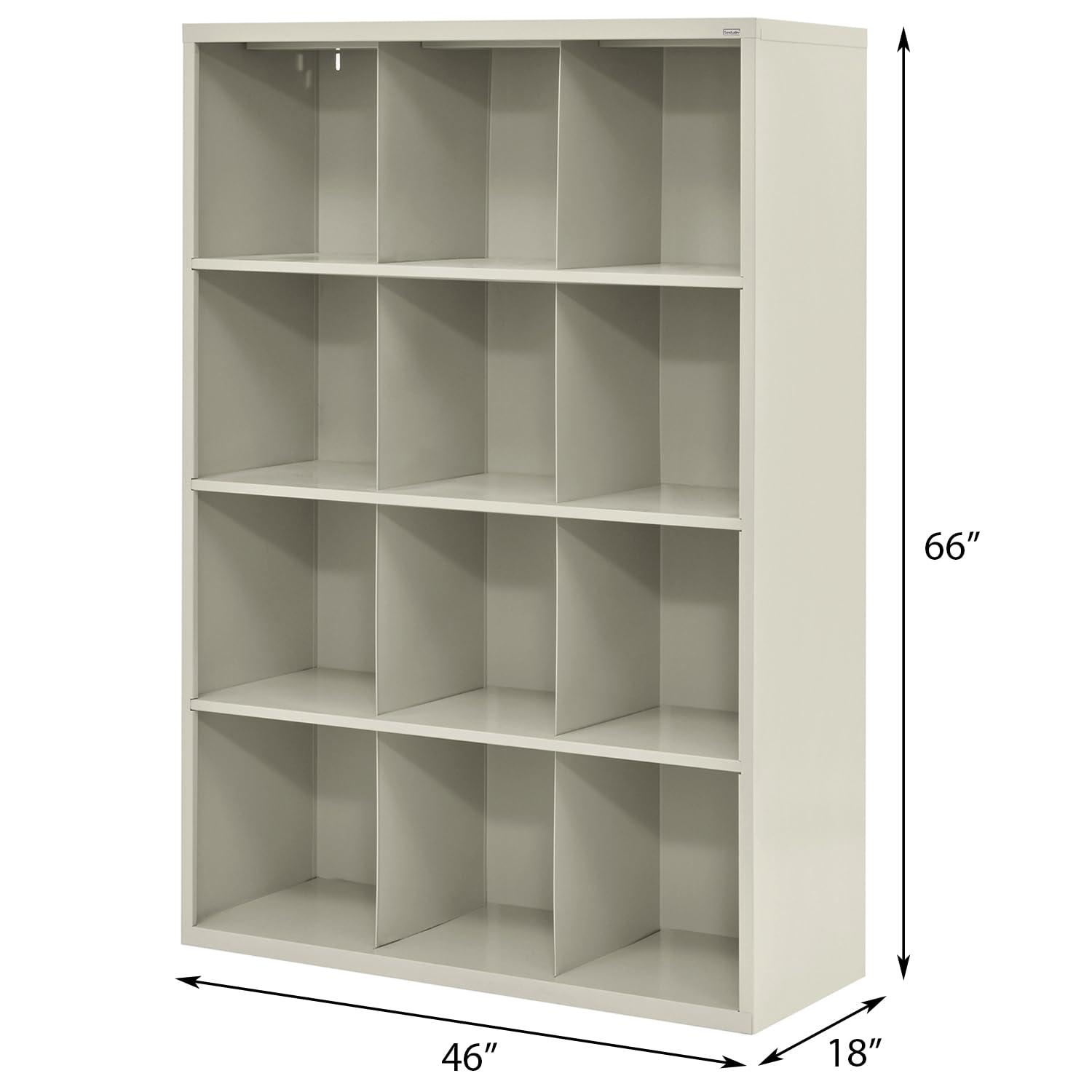 Cubby 66 in. Height All Steel Storage Organizer in Putty