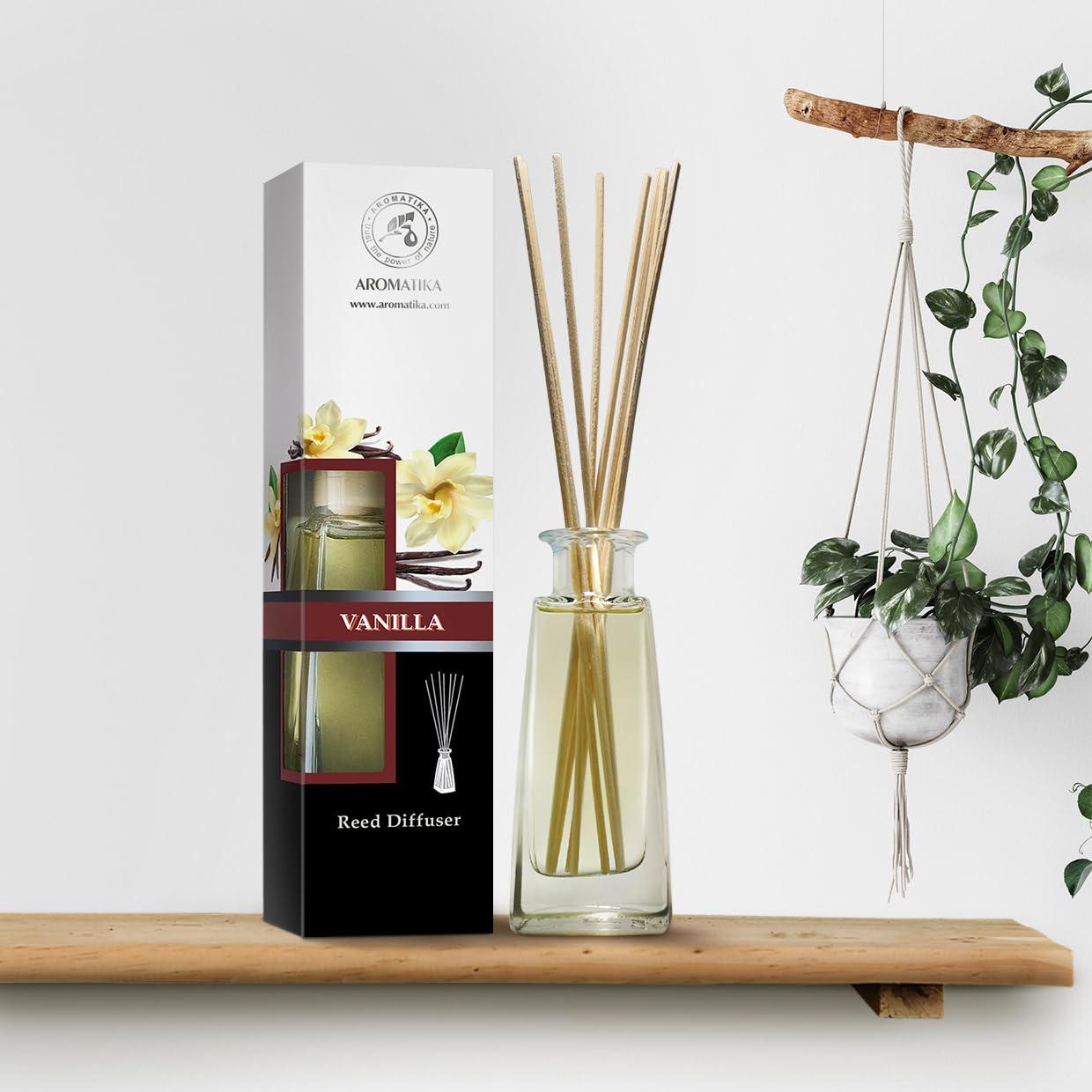 AROMATIKA Vanilla Essential Oil Alcohol Free 100% Pure Therapeutic for Diffuser, Humidifier, Aromatherapy, Sleep, Relax Room Air Fresheners Perfect Gifts - Vanilla Essential Oil 3.4oz