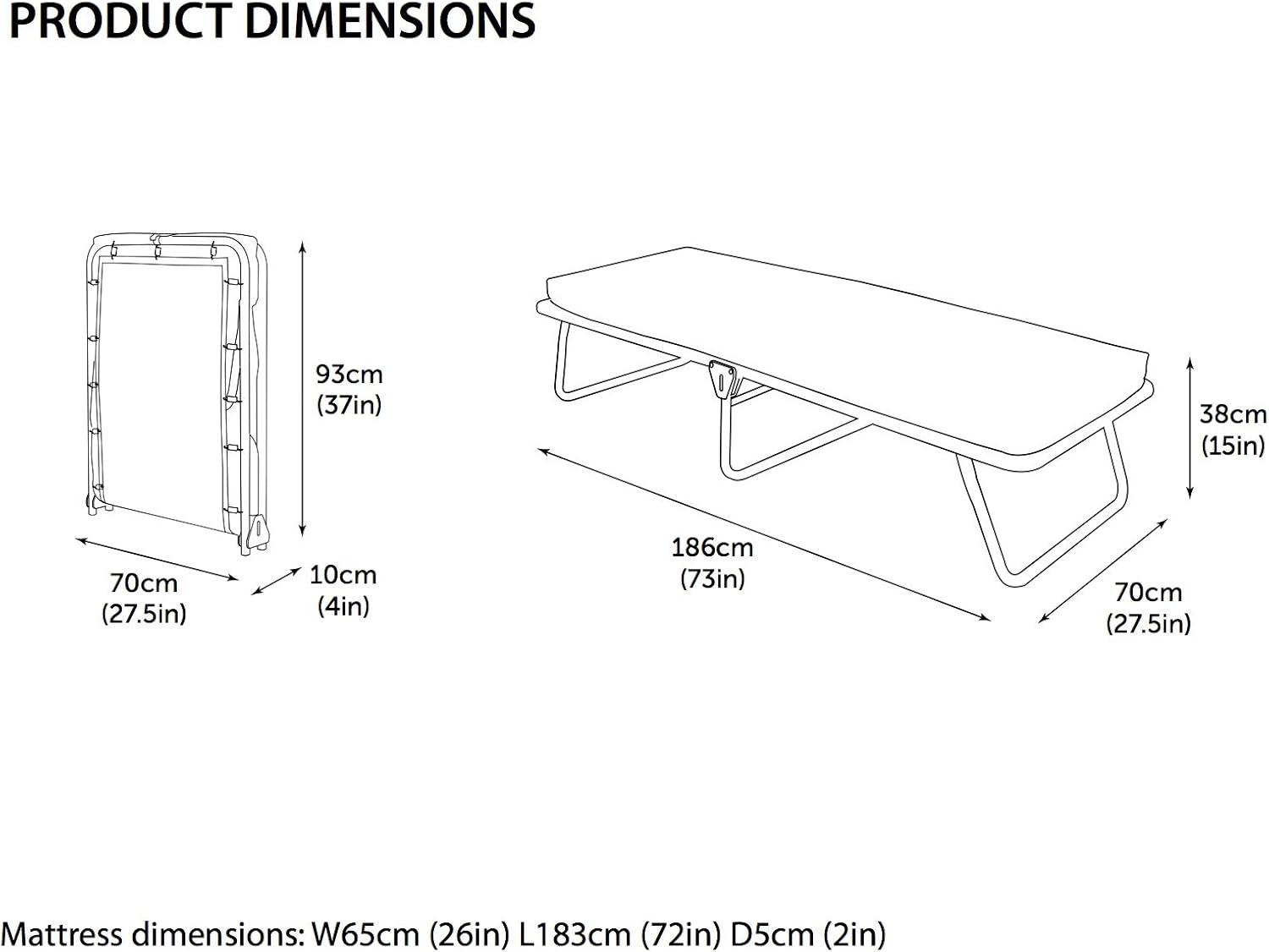 Saver 15.4" Steel Folding Bed