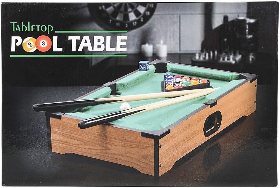 Mini Pool Table for Kids - Small Tabletop Pool Table for Adults and Kids - Fun Portable Mini Billiards Game - Great for Cats - Srenta