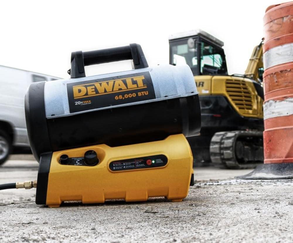 DeWalt DeWalt 68000 BTU Propane High Efficiency Utility Space Heater with Adjustable Thermostat