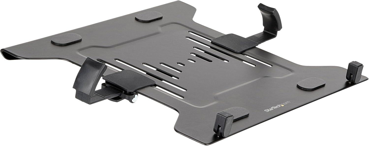 Black Adjustable Steel and Plastic VESA Laptop Tray