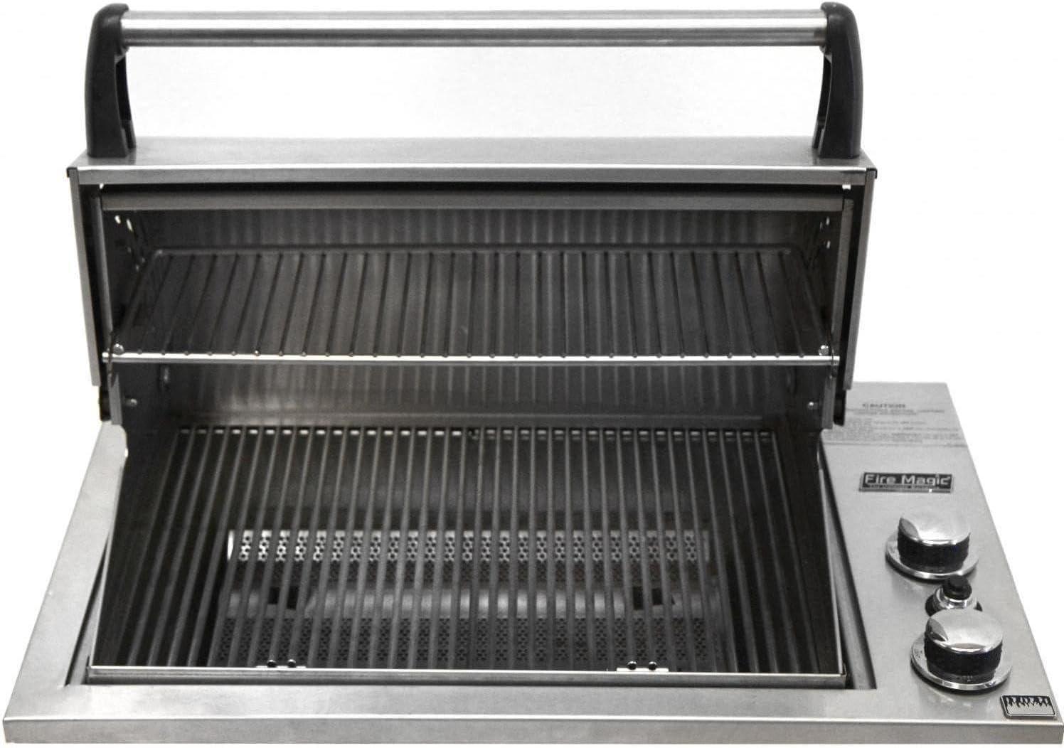 Stainless Steel Built-In Propane Gas Grill with Rotisserie