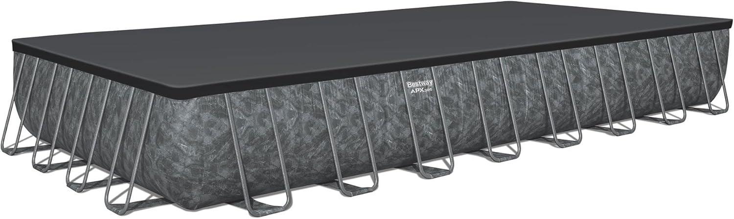 Bestway APX 365 Rectangular Above Ground Pool Set, 31'4" x 16' x 52"