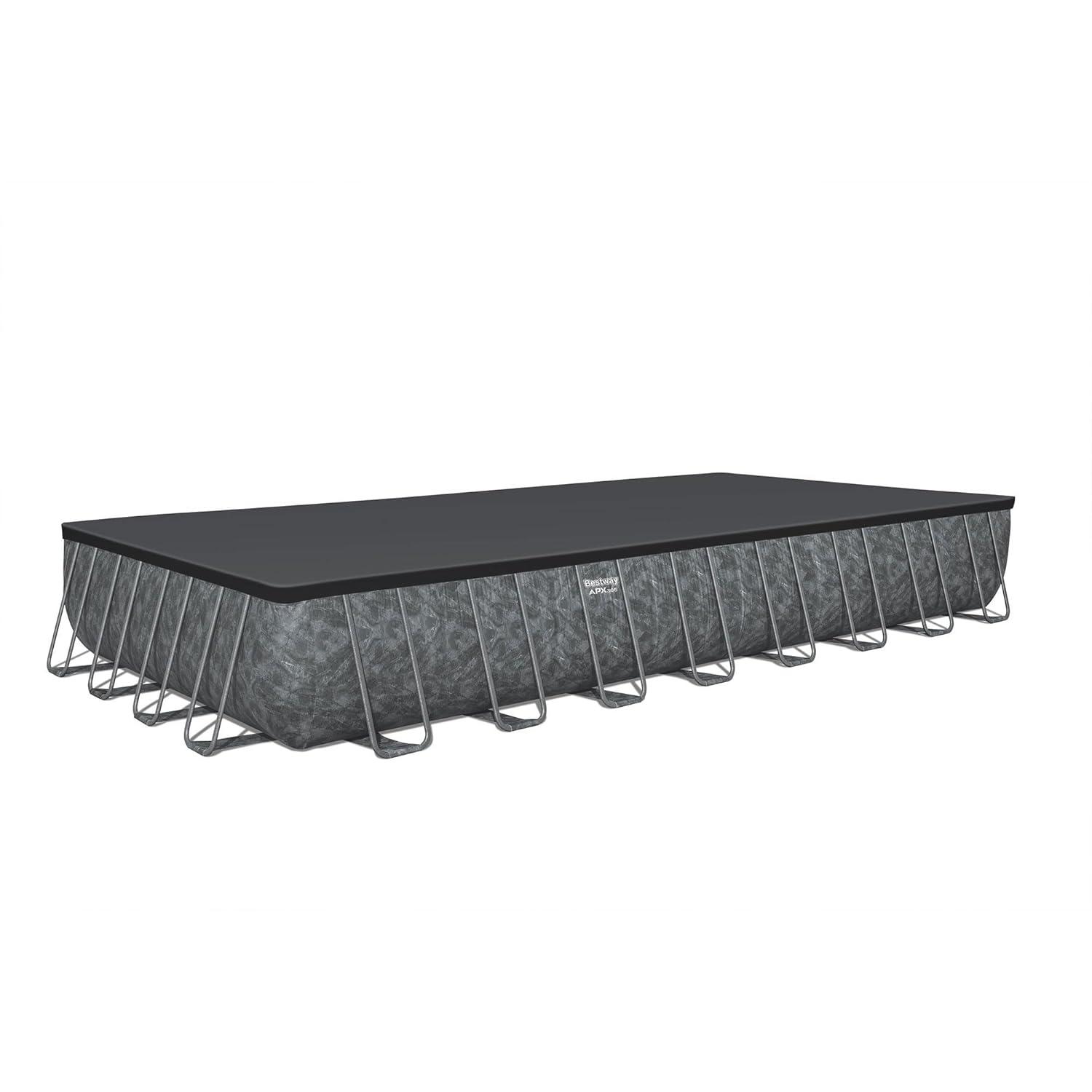 Bestway APX 365 Rectangular Above Ground Pool Set, 31'4" x 16' x 52"