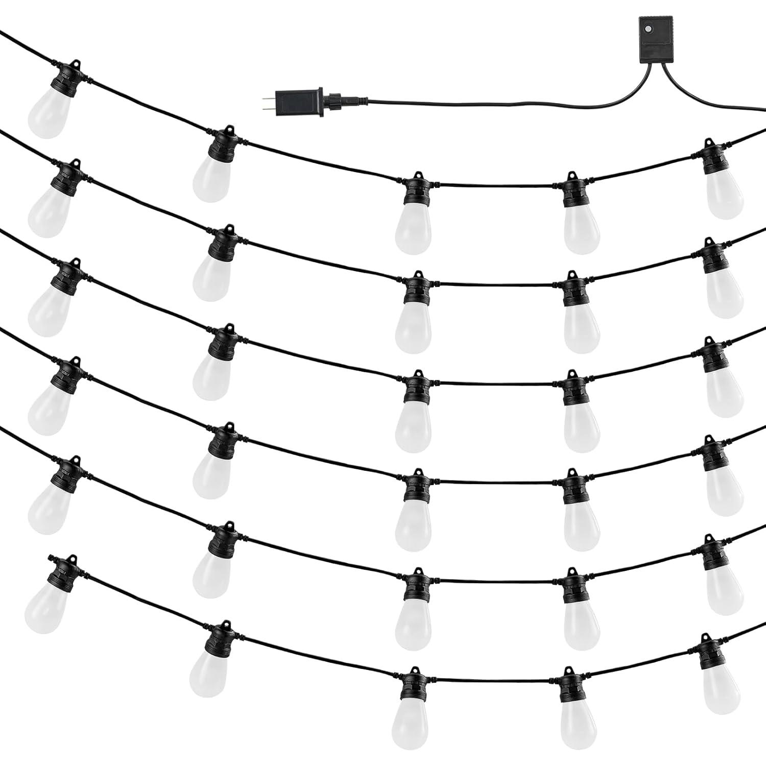 Stellweilan Tessberg 100FT RGB Outdoor String Lights Waterproof Patio Lights with APP Control