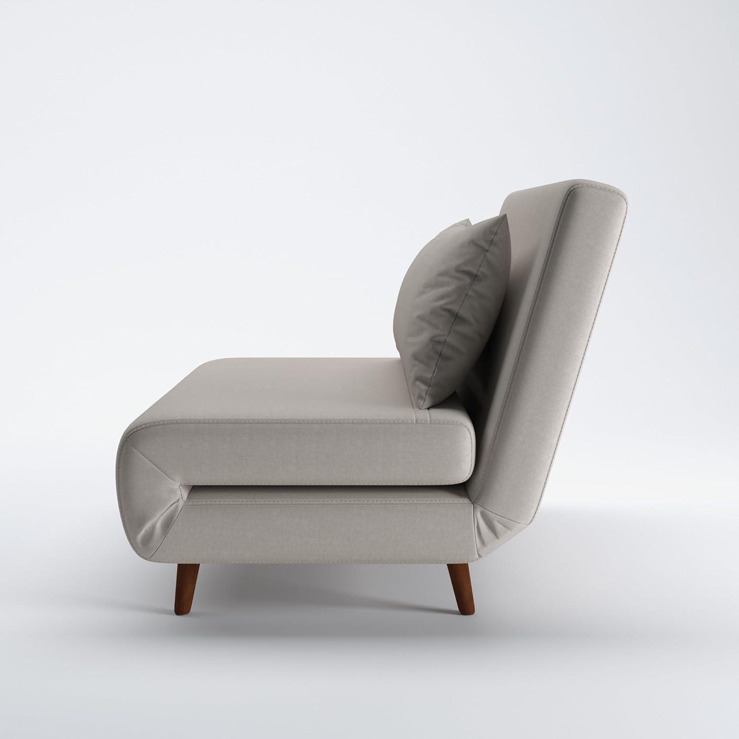 Artdeco Home Tustin Polyester Convertible Chair, Charcoal