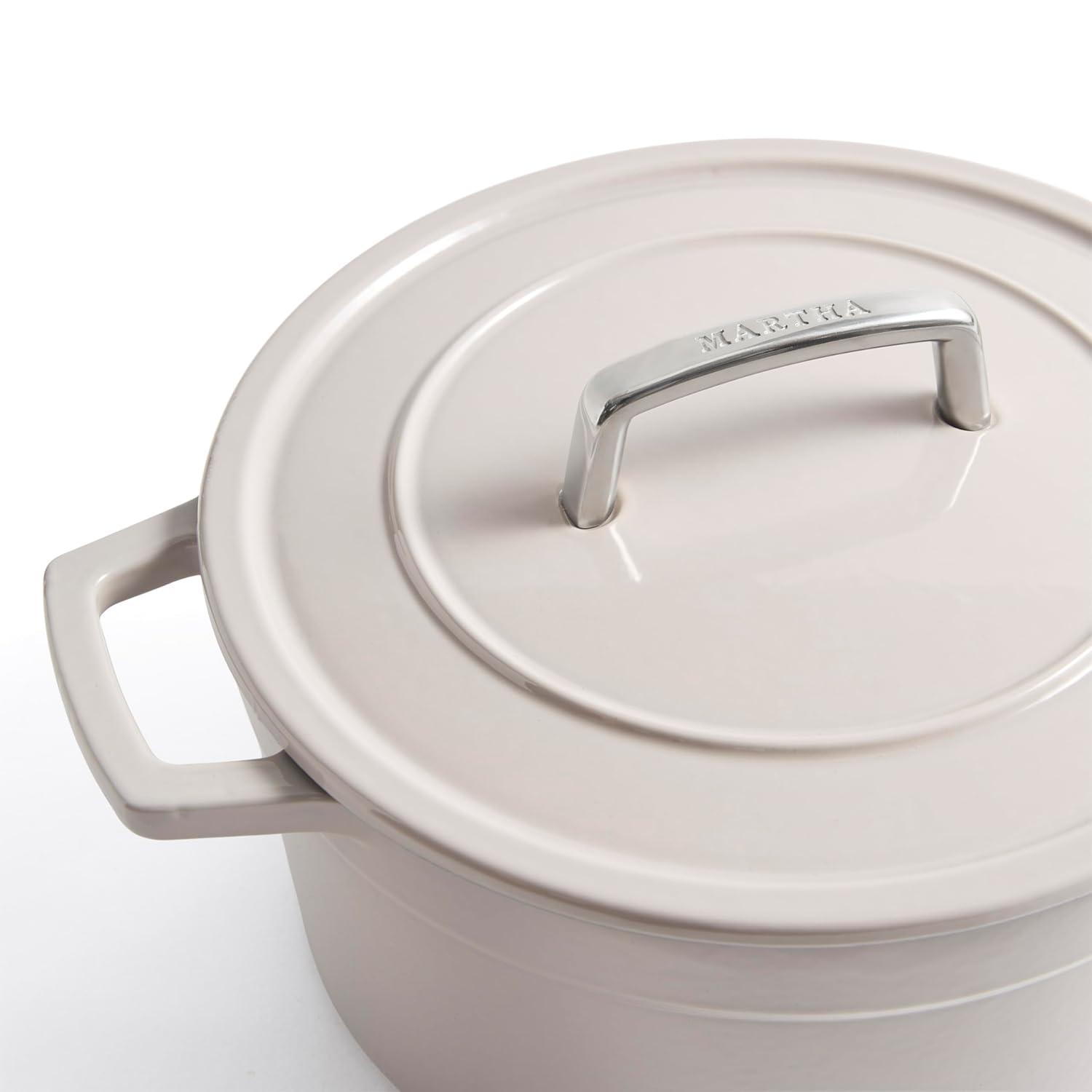 Martha Stewart Martha by Martha Stewart 5 QT Enameled Cast Iron Dutch Oven w/Lid | Wayfair