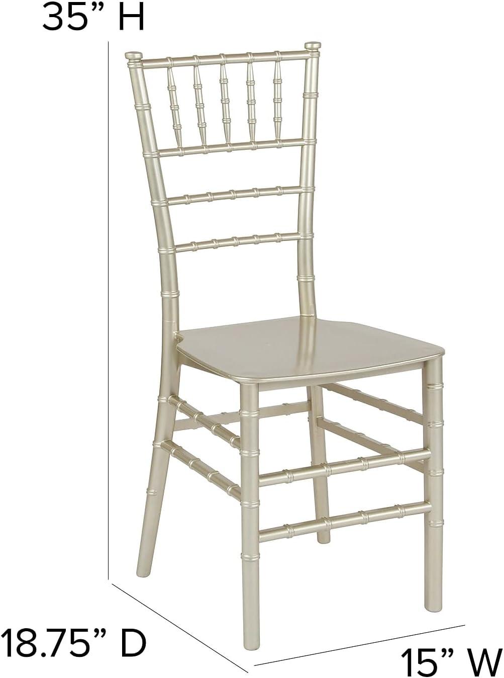 Flash Furniture HERCULES Series Resin Stackable Chiavari Chair