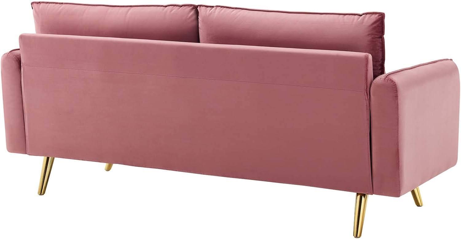 Revive Performance Velvet Sofa Dusty Rose