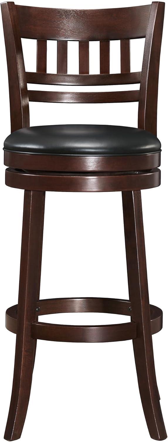 Shapel Faux Leather Swivel Bar Stool in Dark Cherry - Lexicon