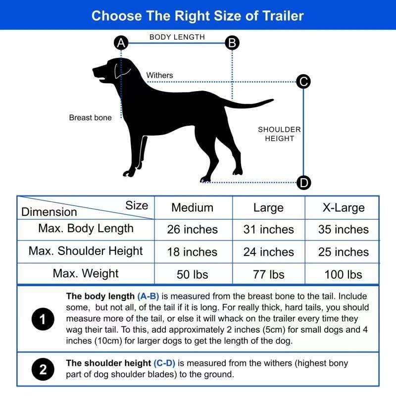 DOGGYHUT Premium XL Pet Bike Trailer & Stroller for Large Sized Dog or Multiple Small Dogs,Low Center of Gravity,Parking Brakes,Easy Folding Frame,Bicycle Carrier